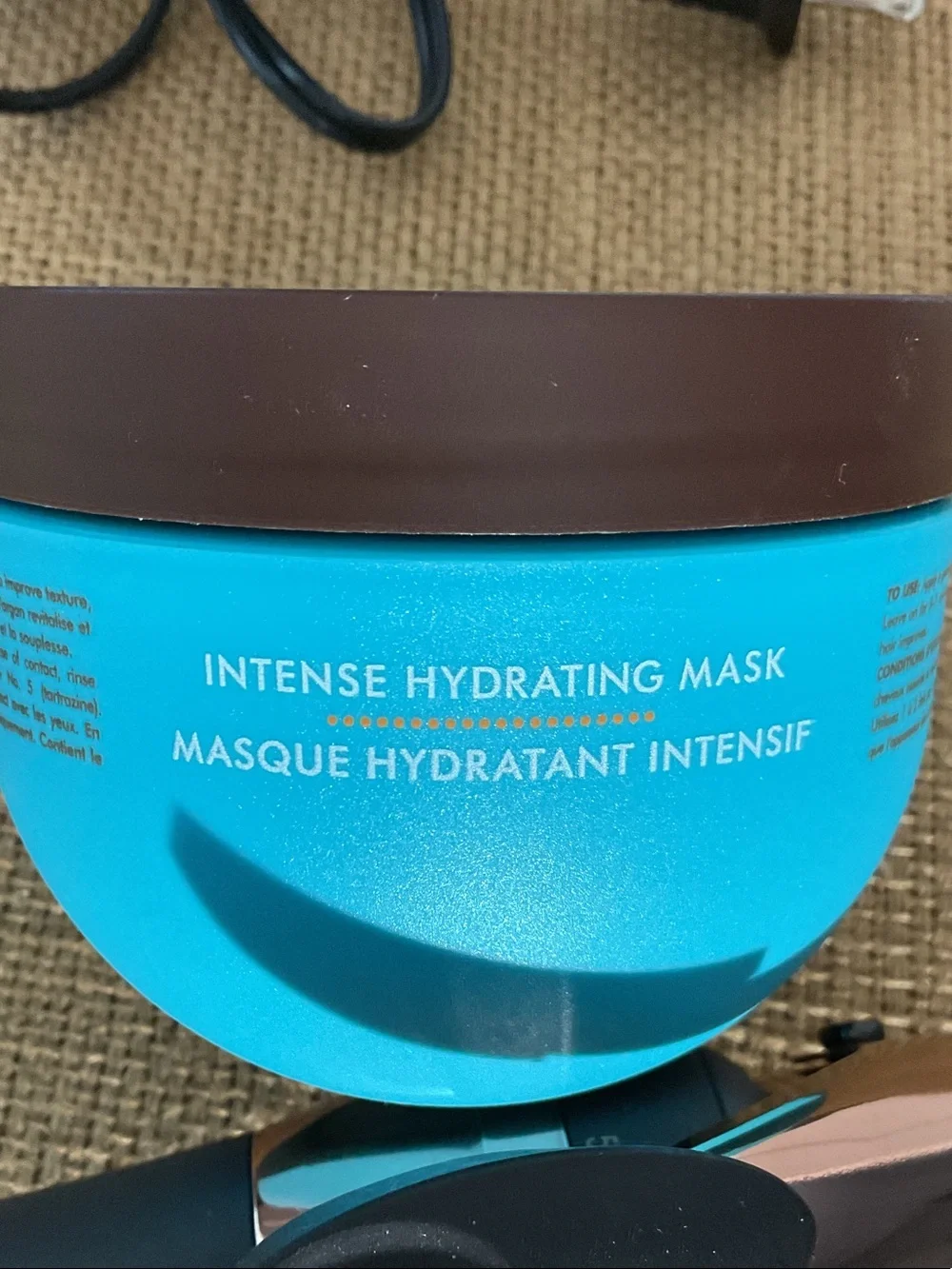 Moroccanoil Hydration Hair Mask+- curling iron